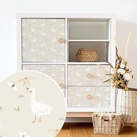 Möbelfolie Für Ikea Kallax - Gänse Garten von MicaMicaWalldeco