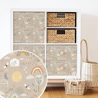 Möbelfolie Für Ikea Kallax - Happy Sunshine | Tapioca von MicaMicaWalldeco