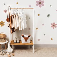 Wandtattoo Blumen - Fröhliche Blüten | Naturtöne, Kinderzimmer, Wanddekoration, Wandsticker, Wandaufkleber von MicaMicaWalldeco