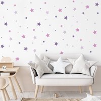 sterne Wandaufkleber - Lila/Pink von MicaMicaWalldeco