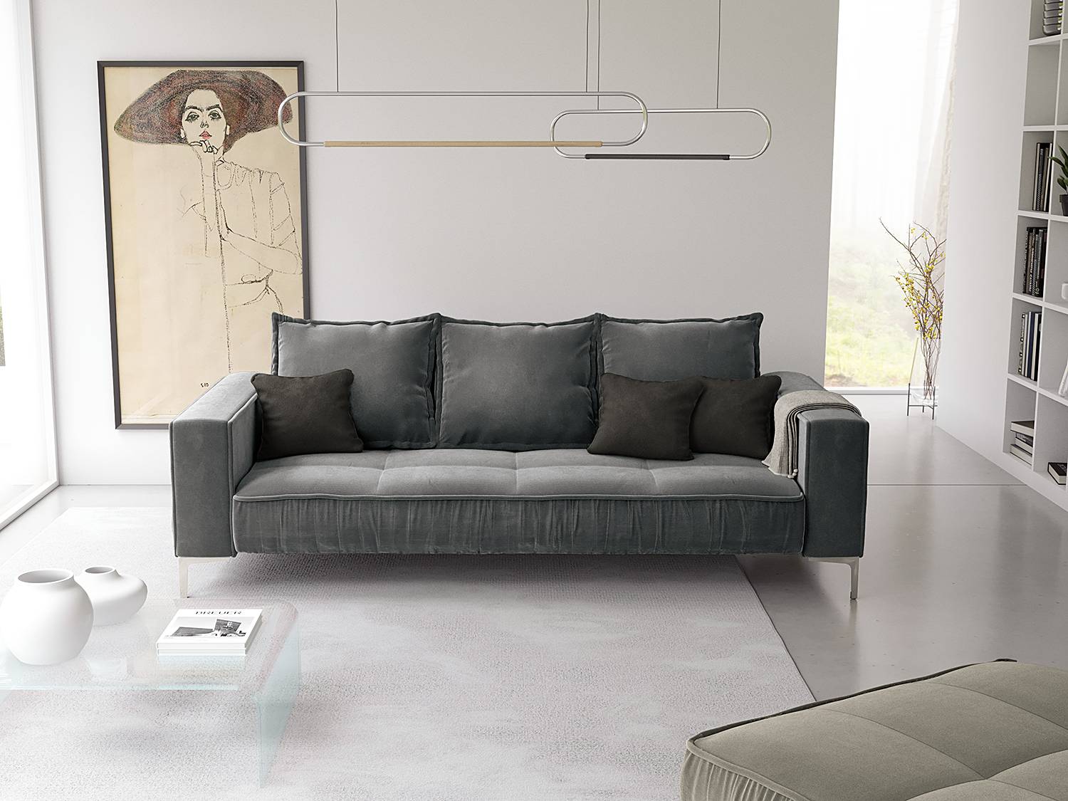 3-Sitzer Sofa Sides von Micadoni Home