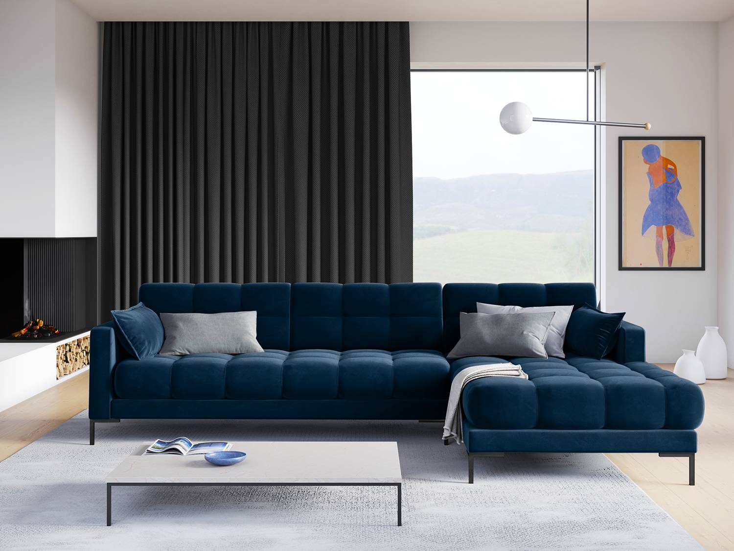 Ecksofa Costellio mit Ottomane von Micadoni Home