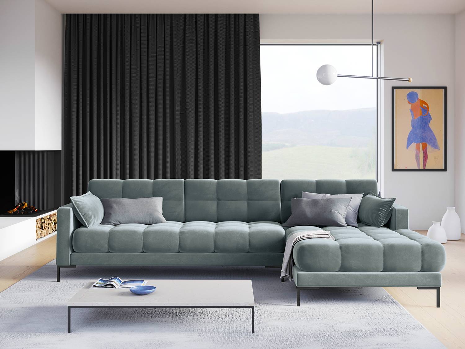 Ecksofa Costellio mit Ottomane von Micadoni Home