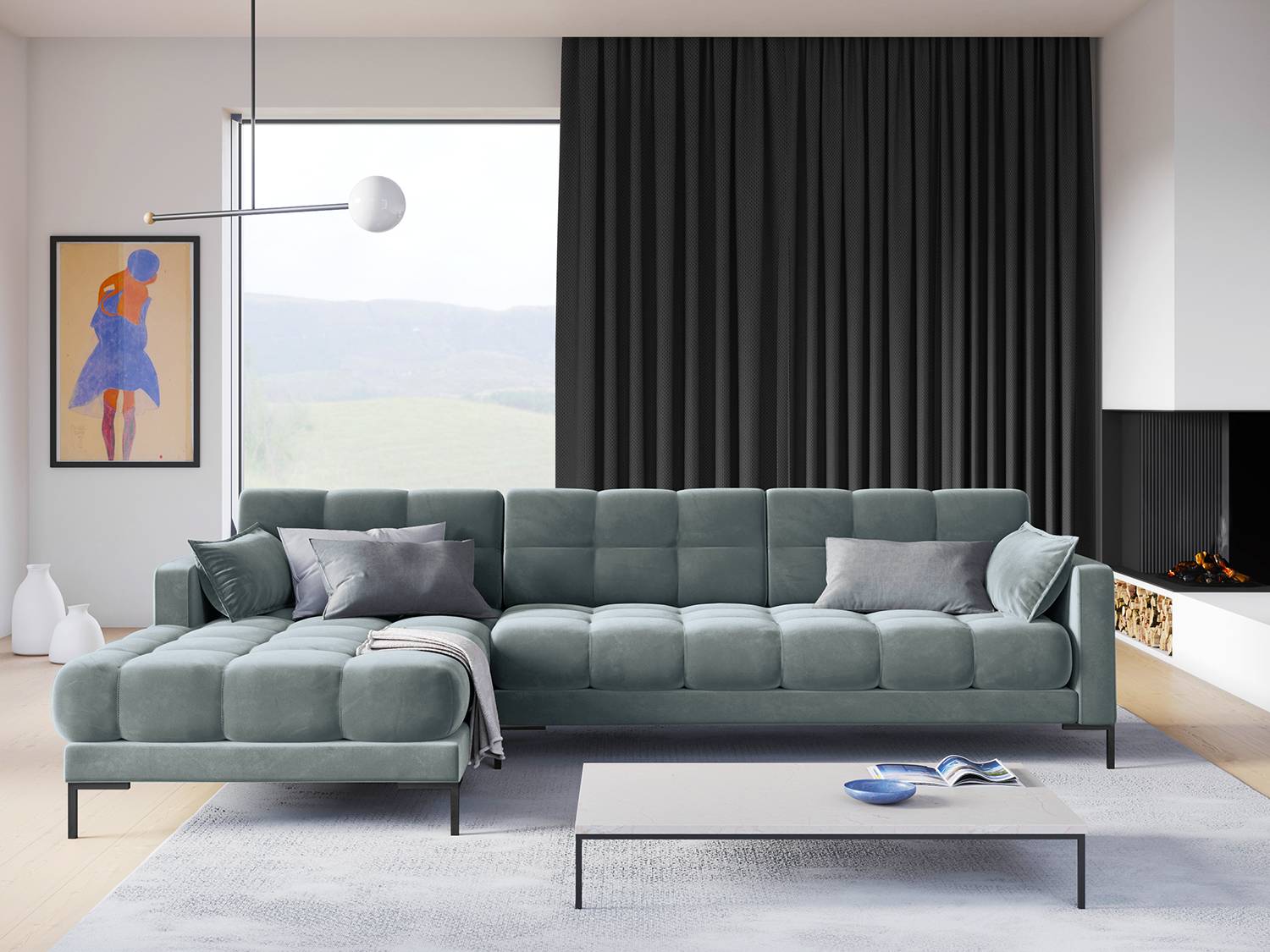 Ecksofa Costellio mit Ottomane von Micadoni Home