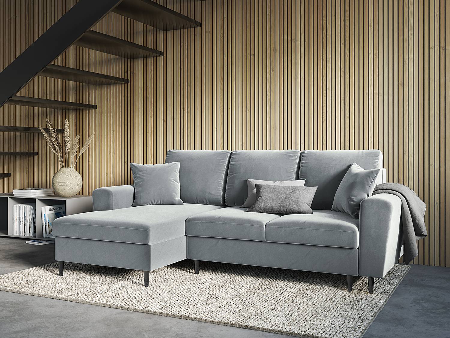 Ecksofa Goronna mit Ottomane von Micadoni Home