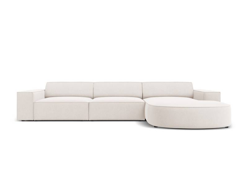 Micadoni Ecksofa Jodie, 4-Sitzer Sofa runde Recamiere von Micadoni