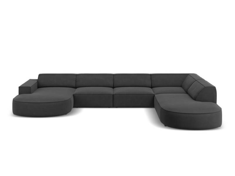 Micadoni Ecksofa Jodie, Panorama 7-Sitzer runde Recamiere von Micadoni
