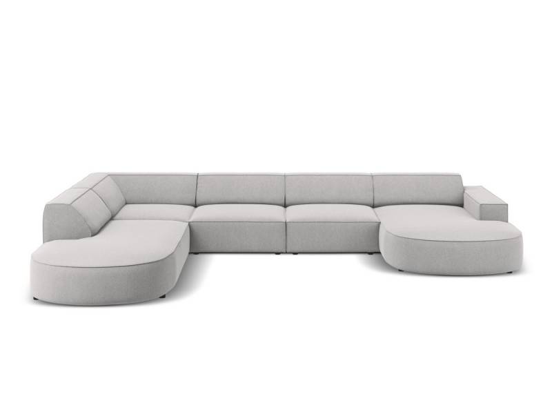 Micadoni Ecksofa Jodie, Panorama 7-Sitzer runde Recamiere von Micadoni