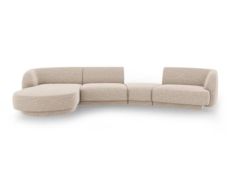 Micadoni Sofa Miley, modular mit Recamiere 4-Sitzer von Micadoni