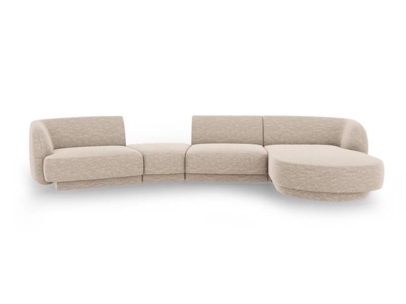 Micadoni Sofa Miley, modular mit Recamiere 4-Sitzer von Micadoni