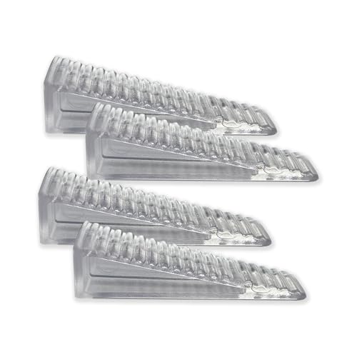 MICEL - 92673 Bodentürstopper, Keil zum Schutz von Wänden, mit Kleber, 4 Stück, aus Polycarbonat, transparent, 55 x 15 x 20 mm MICEL - 92673 Bodentürstopper, Keil zum Schutz von Wänden, mit Kleber, 4 Stück, aus Polycarbonat, transparent, 55 x 15 x 20 mm von Micel