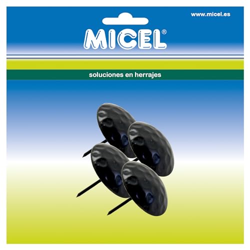 Micel 92451 Nägel für Türen, Schwarz von Micel