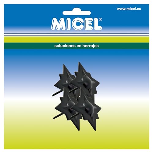 Micel 92455 Nägel für Türen, Schwarz von Micel