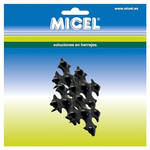 Micel 92457 Nägel für Türen, Schwarz von Micel