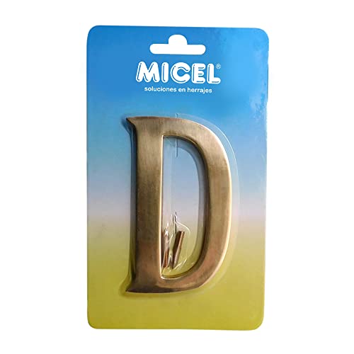 Micel – Buchstabe D Messing, poliertes Messing, 100 mm von Micel