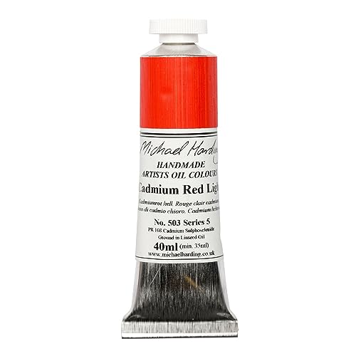 Michael Harding Artist Oil Colors - Cadmium Red Light - 40ml Tube by Michael Harding von Michael Harding