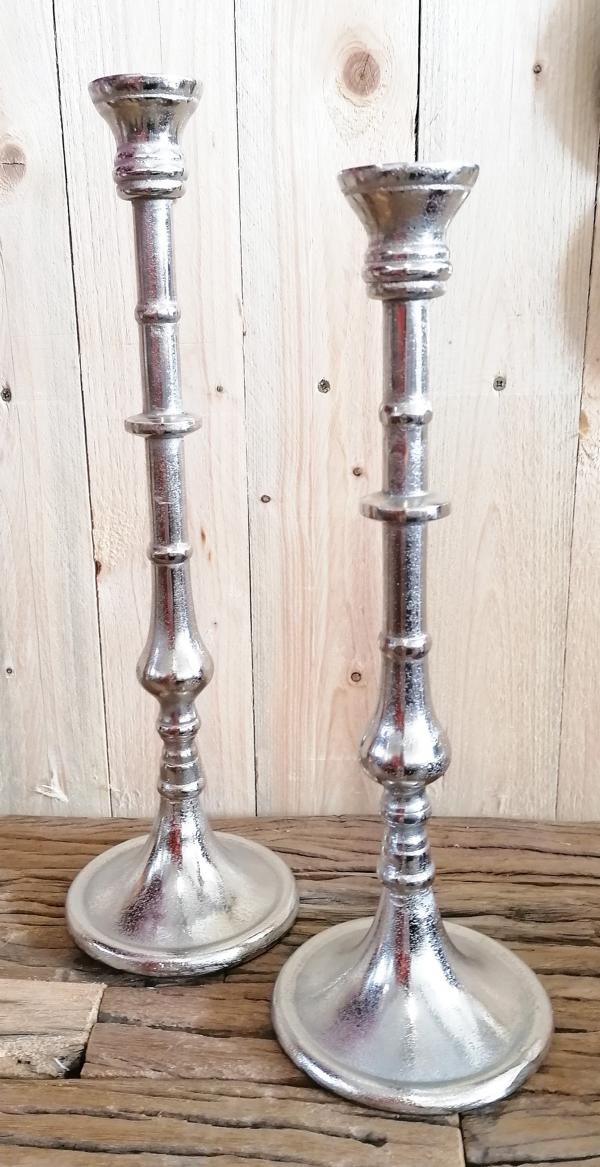 Kerzenständer 2er Set Silber Stabkerze Kerzenständer 2er Set Silber Stabkerze von Michael Noll