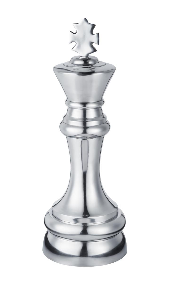 Schachfigur K?nig Silber 62 cm XXL B-Ware von Michael Noll
