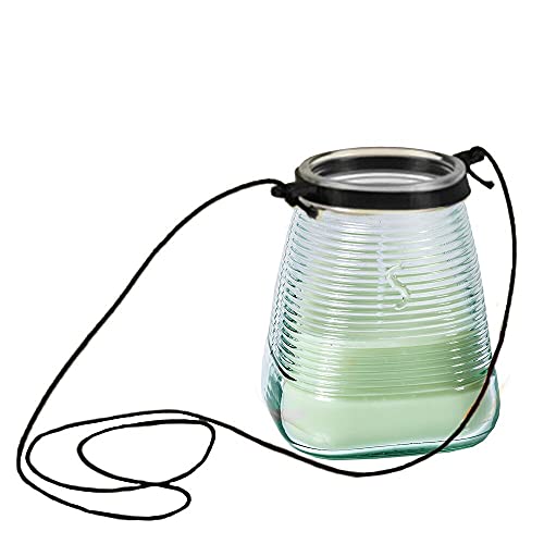 Kerzen für draußen 4 Stück - Duftkerzen Zitronengras Citronella zum Aufhängen - Perfekt für deinen Garten - im 4er Set - 45h Brenndauer - 9x9x9,8 cm von MichaelNoll