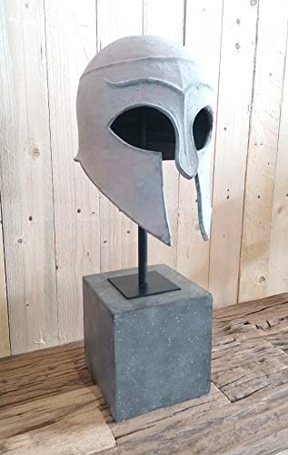 MichaelNoll Helm Gladiator Krieger Statue Deko Polyresin - Moderne Deko Skulptur - XL 27x21x56H cm von MichaelNoll