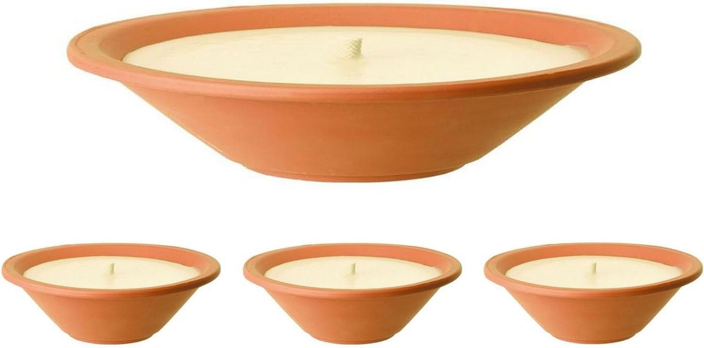 MichaelNoll Outdoorkerze Flammschalen 4 Stück - Outdoor-Kerzen Terracotta - für Garten - 13h MichaelNoll Outdoorkerze Flammschalen 4 Stück - Outdoor-Kerzen Terracotta - für Garten - 13h von MichaelNoll