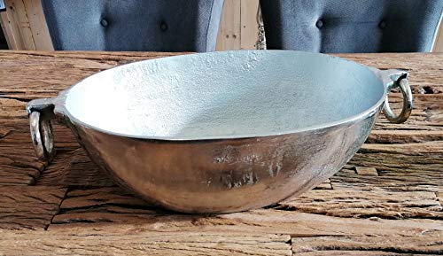 MichaelNoll Schale Silber Dekoschale Deko Aluminium Oval - Moderne Dekoration für Wohnung oder Haus - Tischdeko Hochzeit 40 cm MichaelNoll Schale Silber Dekoschale Deko Aluminium Oval - Moderne Dekoration für Wohnung oder Haus - Tischdeko Hochzeit 40 cm von MichaelNoll