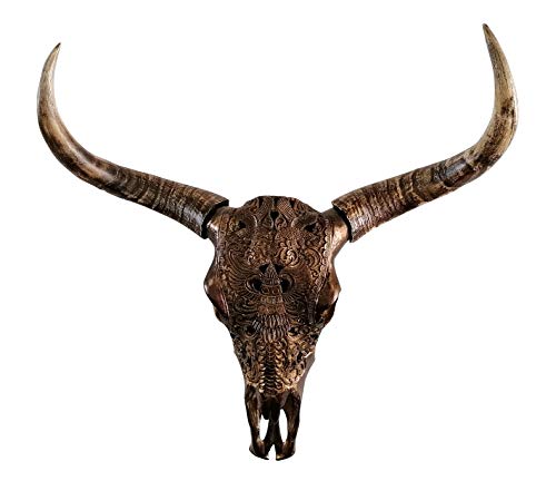 MichaelNoll Stierkopf Bullenkopf Bullenschädel Geweih Hörner Stier Wanddekoration Polyresin Riesig Luxus Groß - Moderne Wanddeko für Schlafzimmer oder Wohnzimmer - Deko Dekoration - XXL 72 cm MichaelNoll Stierkopf Bullenkopf Bullenschädel Geweih Hörner Stier Wanddekoration Polyresin Riesig Luxus Groß - Moderne Wanddeko für Schlafzimmer oder Wohnzimmer - Deko Dekoration - XXL 72 cm von MichaelNoll
