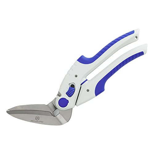 MichaelPro MP010032 25,4 cm robuste Schere, vielseitig einsetzbar, fein gezahnt und abgewinkelt, schneidet Teppich, Karton, Nähstoff, Leder, mit Sicherheitsverschluss und ergonomischem Griff MichaelPro MP010032 25,4 cm robuste Schere, vielseitig einsetzbar, fein gezahnt und abgewinkelt, schneidet Teppich, Karton, Nähstoff, Leder, mit Sicherheitsverschluss und ergonomischem Griff von MichaelPro