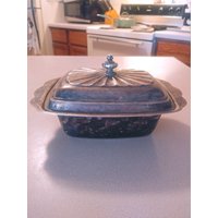 Silerplated Butterschale Circa. 1920Er Jahren von Michaeljamesthings