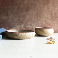 Zwei Keramik Servierschalen | Schale Handgemachte von MichalCeramics