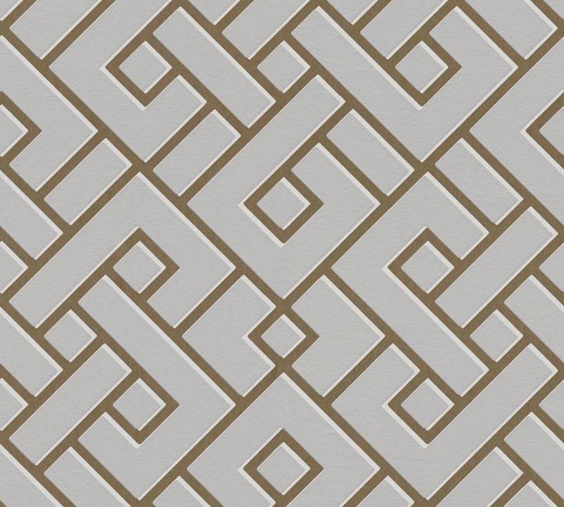 Michalsky Mustertapete Michalsky 4 Change is good, Geometrische Tapete, grau, gold von Michalsky