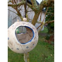 Futterkugel, Vogelfutter, Winterfütterung, Sterne, Windlicht von MichasToepferheisl