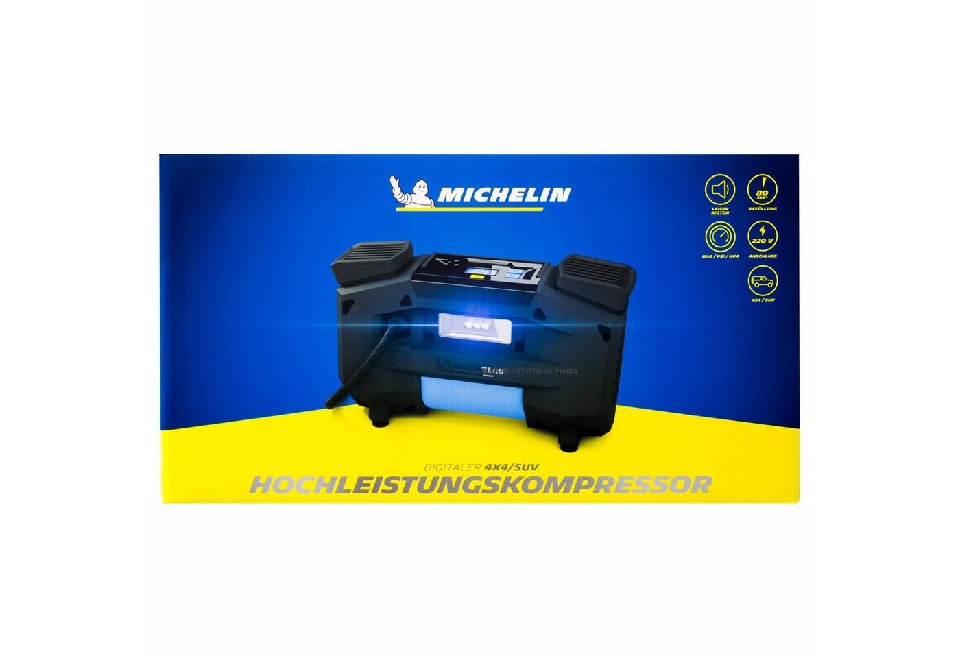 Michelin Kompressor Luftkompressor für Auto u.a. tragbar digital auch 4x4 SUV 220 Volt von Michelin