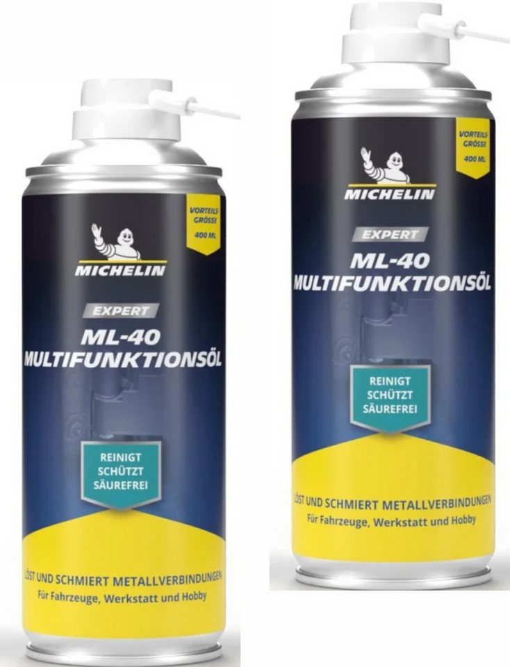 Michelin Multifunktionsöl EXPERT 2 x 400 ml Sprüh Spray Dose ML-40 reinigt schützt, (1-St) von Michelin