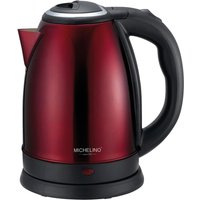 MICHELINO Edelstahl-Wasserkocher 20801 rot Edelstahl ca. 1,8 l von Michelino