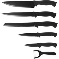 MICHELINO Messerset schwarz Edelstahl 6 tlg. von Michelino
