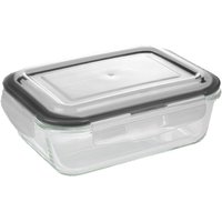 Michelino - Aufbewahrungsglas Vorratsglas Glasbehälter mit Silikondeckel Eckig 800 ml von Michelino