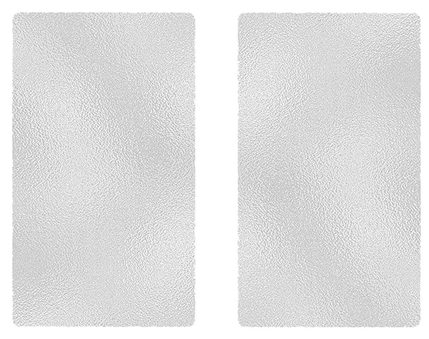 Michelino Herd-Abdeckplatte Hochfeld-Abdeckplatte Herd-Abdeckung Herdabdeckung, gehärtetes Glas, (Herdabdeckplatten-Set, 2 tlg., bestehend aus 2 Glasplatten 52 x 30 cm), rutschfeste Füße, hygienische Oberfläche von Michelino