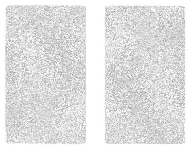 Michelino Herd-Abdeckplatte Hochfeld-Abdeckplatte Herd-Abdeckung Herdabdeckung, gehärtetes Glas, (Herdabdeckplatten-Set, 2 tlg., bestehend aus 2 Glasplatten 52 x 30 cm), rutschfeste Füße, hygienische Oberfläche von Michelino