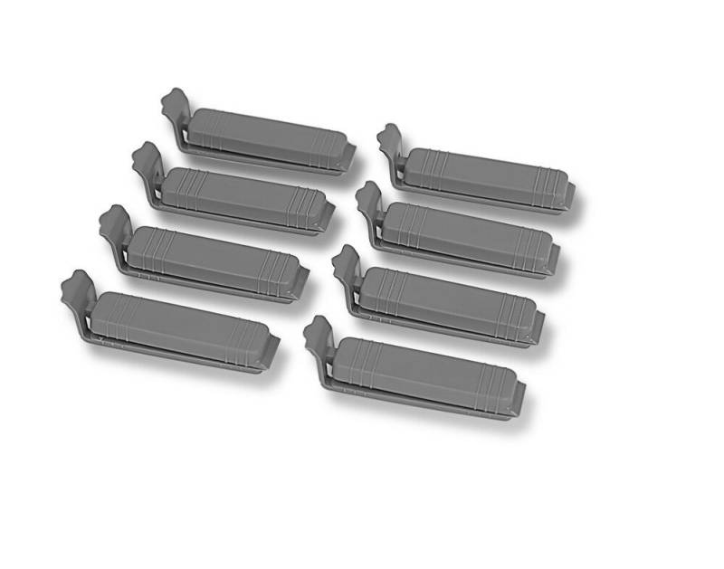 Michelino Verschlussklammer Lebensmittel-Verschlussclips Set in unterschiedlichen Größen (8-tlg) von Michelino