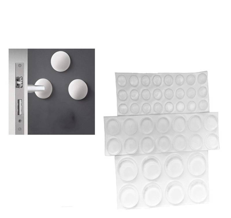 Michelino Wandpuffer & Türpuffer aus Gummi - Selbstklebend, stoßfest & geräuscharm, (49 St) von Michelino