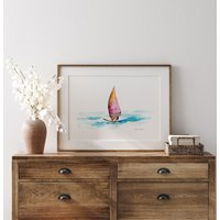 Giclee Druck Surfbrett Gemälde Aqua Blue Von Michelle Dujardin Surf Aquarelle Giclee Druck Surfbrett Gemälde Aqua Blue Von Michelle Dujardin Surf Aquarelle von MichelleDujardin