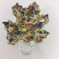 Königliche Danube Blatt Dekorative Servierplatte Tablett Candy Mit Gold Trim Früchte von MichellesGiftBox