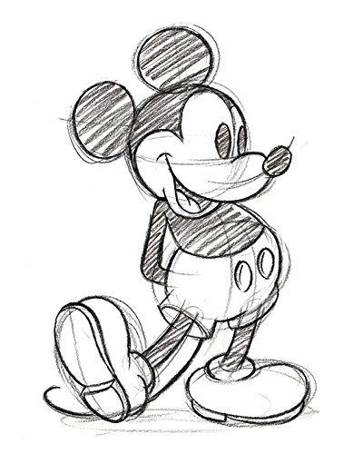 Disney Leinwanddruck, Polyester, Mehrfarbig, 40 x 50 cm von Mickey Mouse