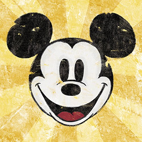 Disney Leinwanddruck, Polyester, Mehrfarbig, 40 x 40 cm von Disney