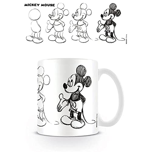 Mickey-Mouse-Tasse in Geschenkbox (Sketch Process Design), 325 ml Keramiktasse – offizielles Lizenzprodukt Mickey-Mouse-Tasse in Geschenkbox (Sketch Process Design), 325 ml Keramiktasse – offizielles Lizenzprodukt von Mickey Mouse