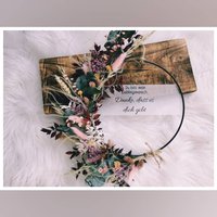 Trockenblumenkranz | Türkranz Flowerloop von MickisHomeDeco