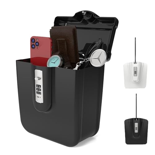 Strandsafe box mit lock - Strandtresor Box mit Zahlenschloss für Wertsachen Versteck, Reise Tragbare tresor mit Zahlenschloss, Anti Diebstahl Tasche mit Zahlencode für Handy Geld丨Schwarz von Micmetago