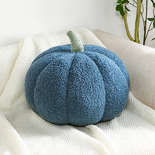 Pumpkin Cushion Halloween Decorations: Pumpkin Plush Floor Cushion, Halloween Home Decoration, Pumpkin Throw Pillow for Home Bedroom Decoration, Stuffed Plush(13.8 inch, Blue) von Micozy