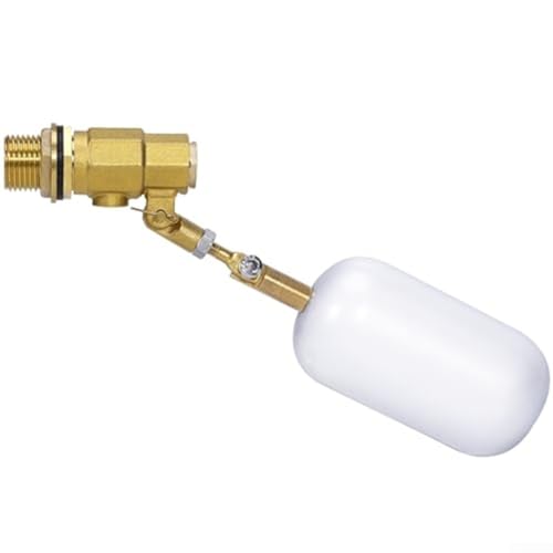 1/2" Schwimmerventil, Kunststoff Einstellbares automatisches Wasserstandsregelventil, Automatische Füllen Feed Luftbefeuchter Wassertank, Wasser Kugelhahn, Teich Float Ersatzventil(1 Stück) von Micpointik